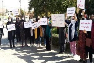 وقفة احتجاجية إيرانية بسبب تصاعد العنف ضد النساء