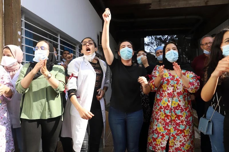 احتجاج ممرضين بالمغرب